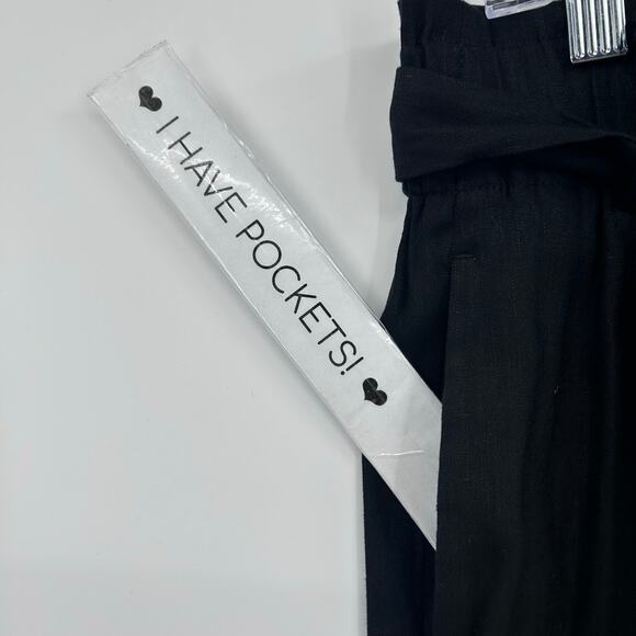 J Jill Linen Stretch Belted Paper Bag Waist Wide Leg Cropped Pants Womens Sz SP - Picture 11 of 11